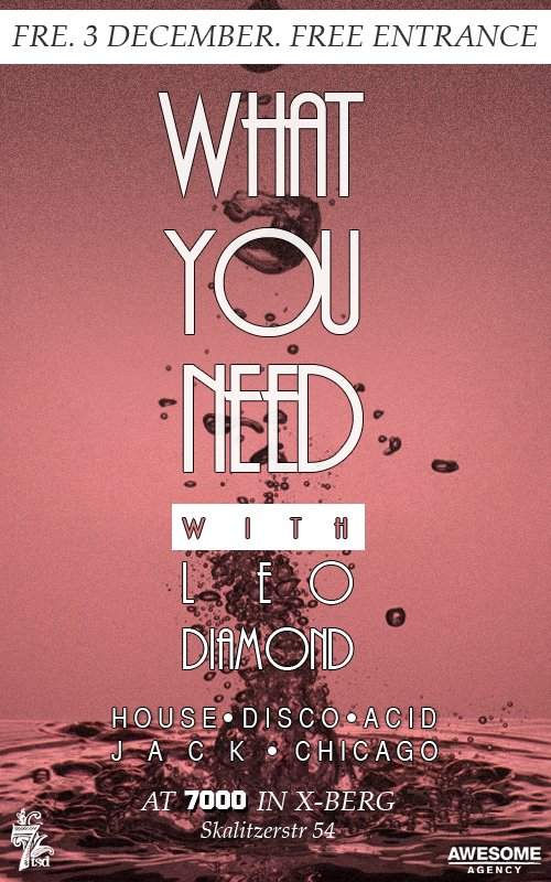 What You Need - Página frontal