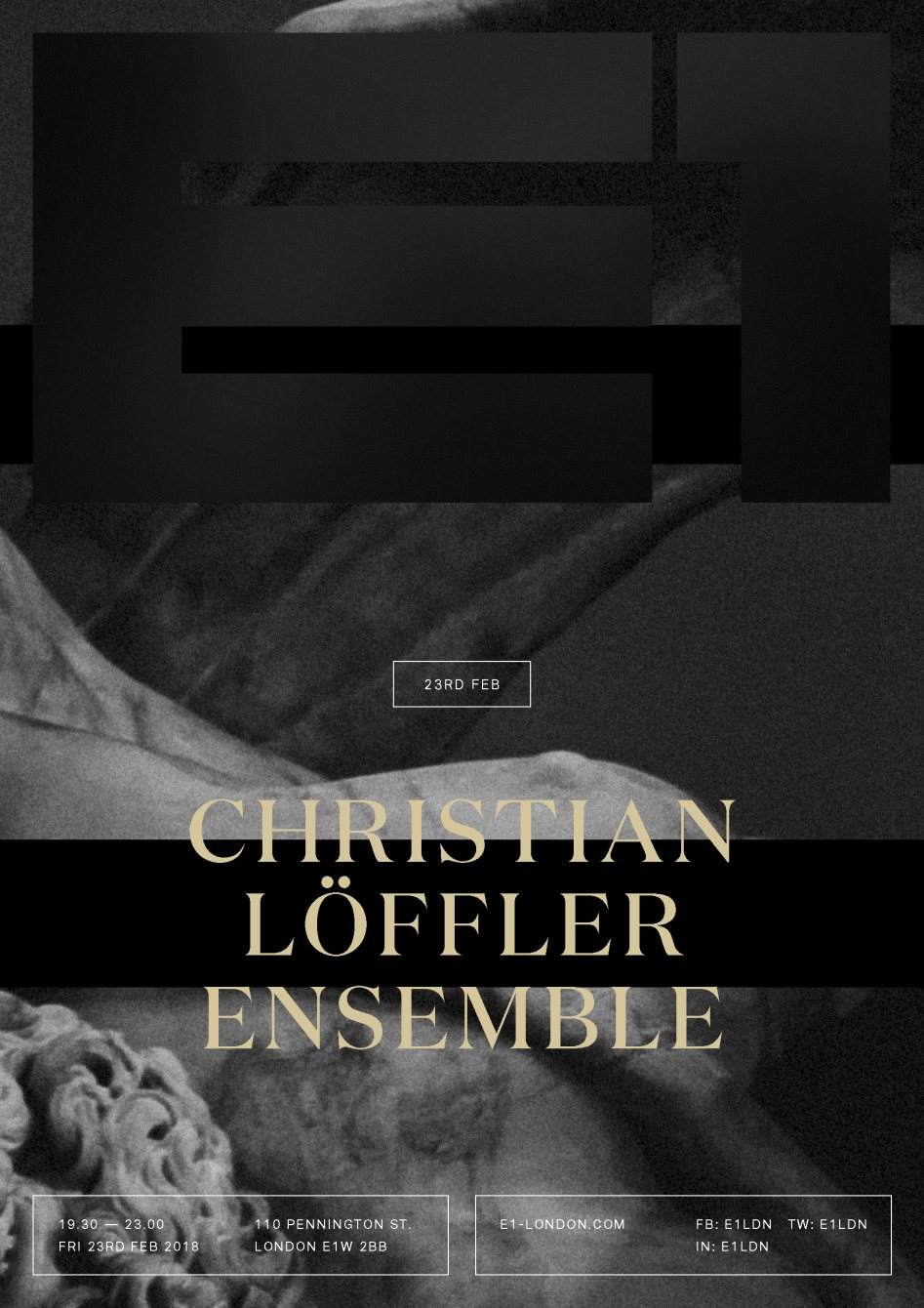 E1: Christian Löffler Ensemble - UK Debut (Sold Out) - Página trasera