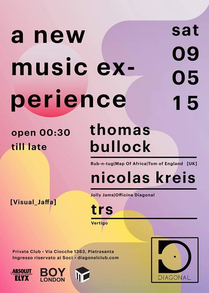 A New Music Experience with Thomas Bullock - Página frontal