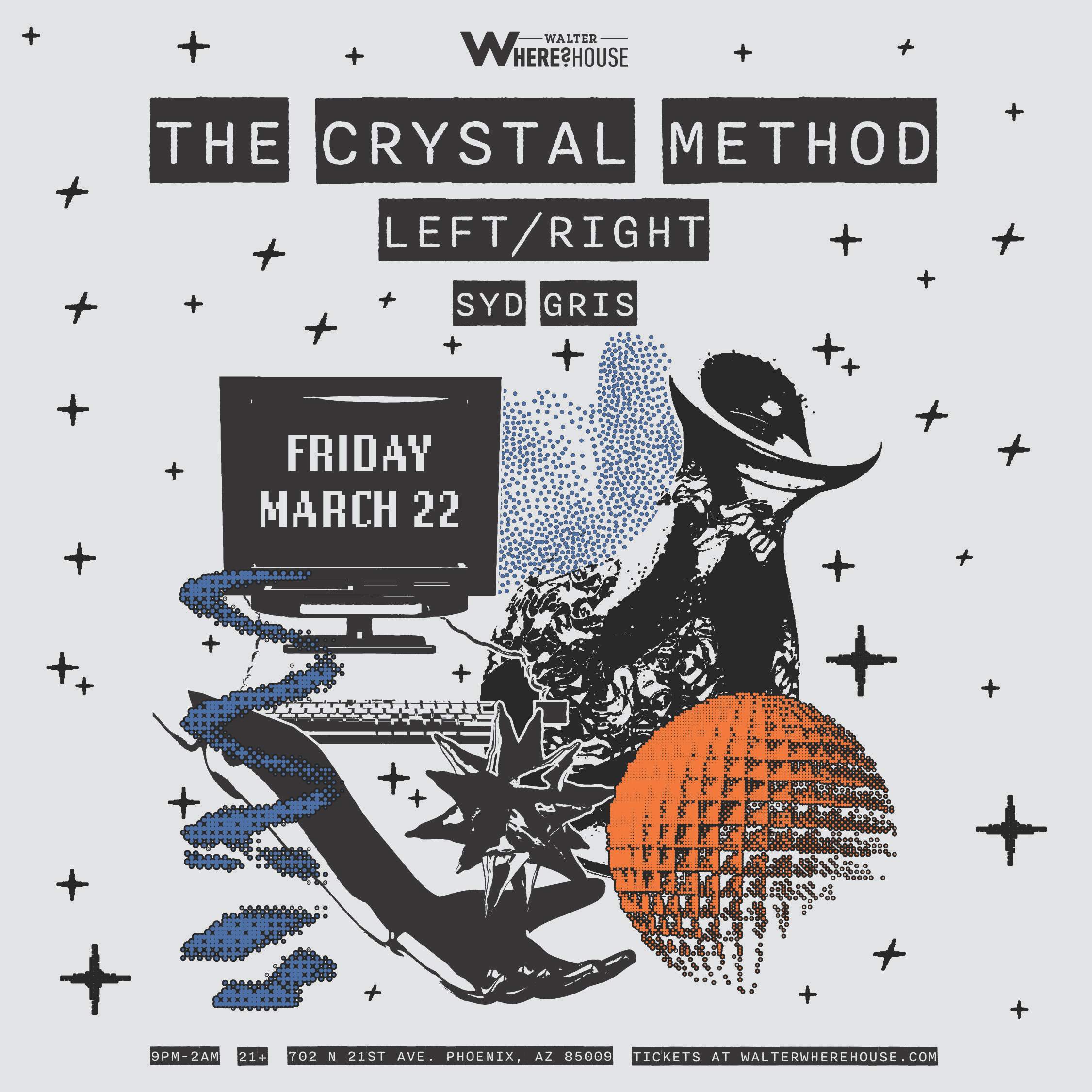 Walter Productions presents: The Crystal Method & Left/Right - Página frontal