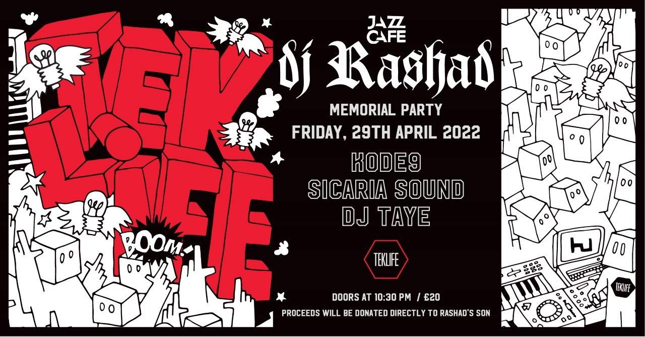 DJ Rashad Memorial Party with DJ Taye, Kode 9 & Sicaria Sound - Página frontal
