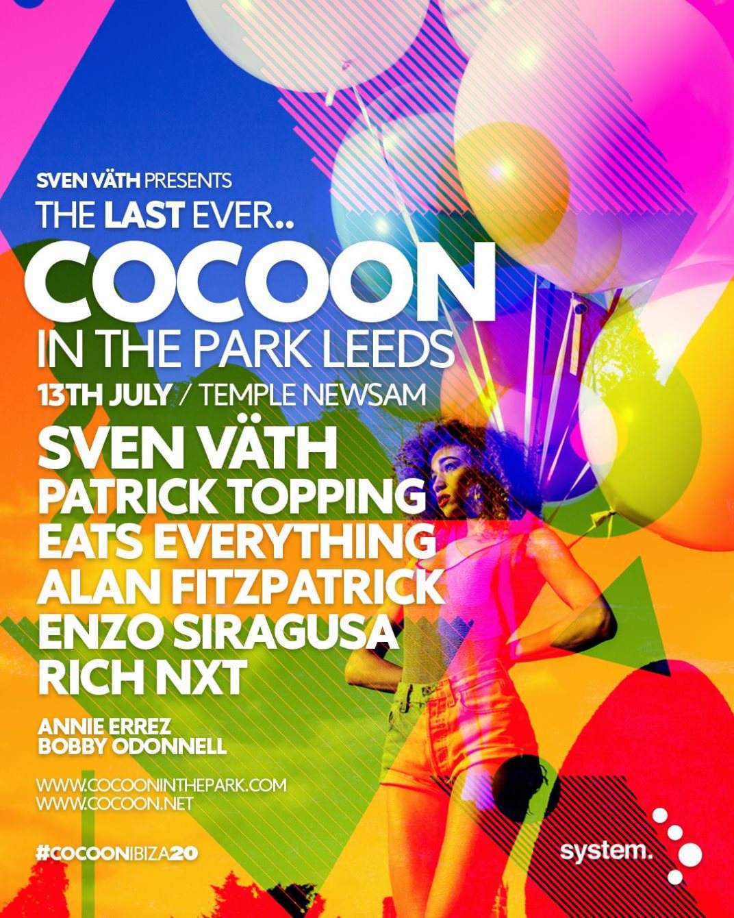 Cocoon in the Park 2019 - Página frontal