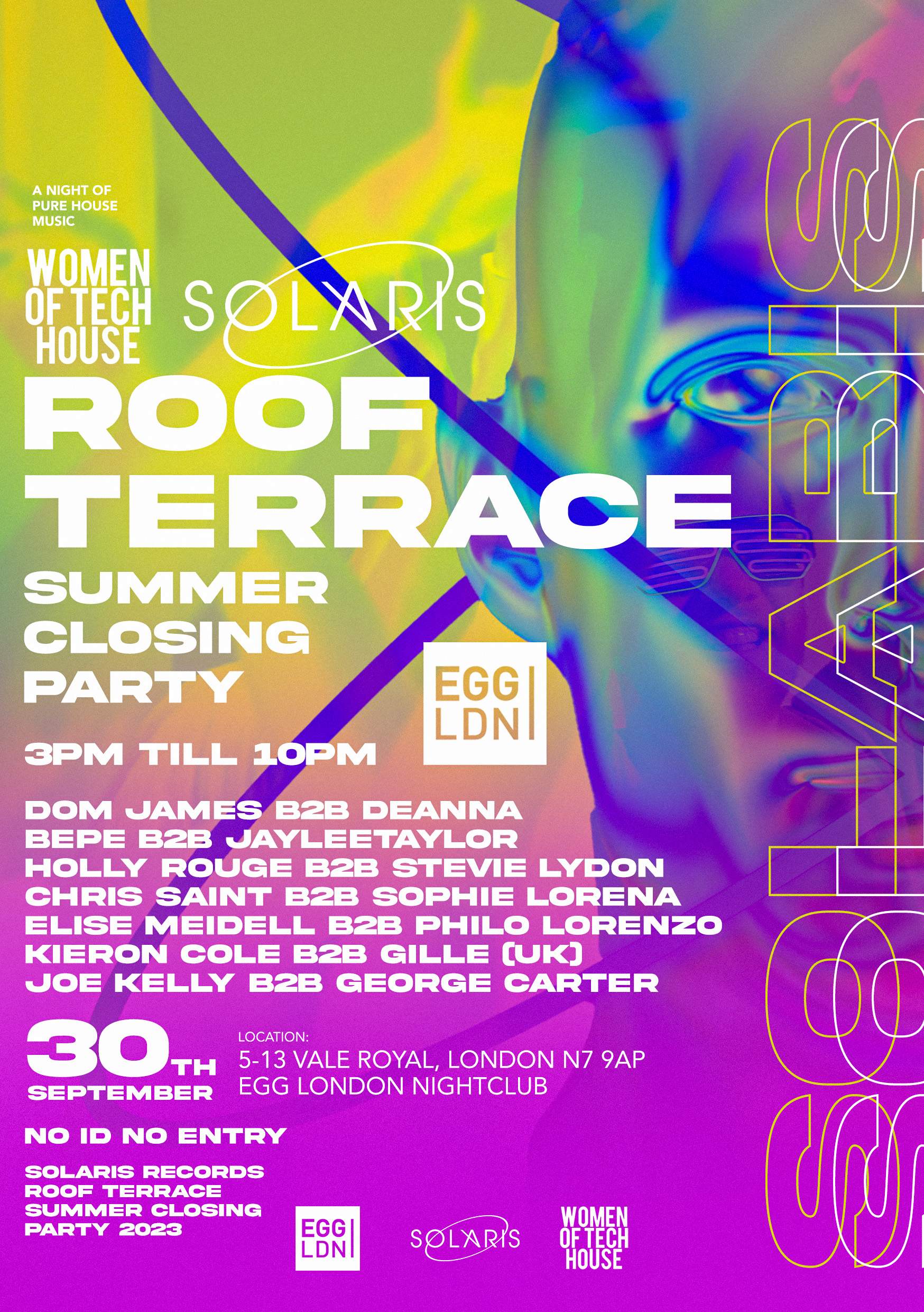 Solaris Records Roof Terrace Party - フライヤー表