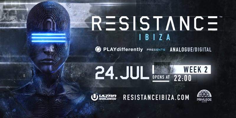 Resistance Ibiza Week 2 - Playdifferently presents Analogue/Digital - Página frontal
