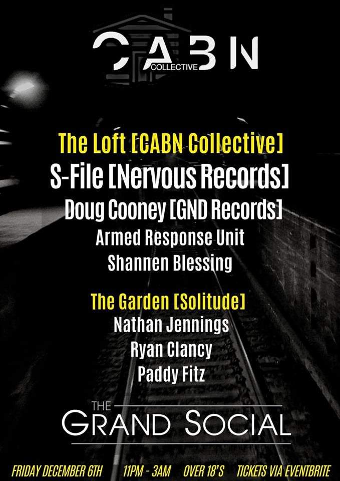 Cabin Colective with S-File & Doug Cooney - フライヤー表