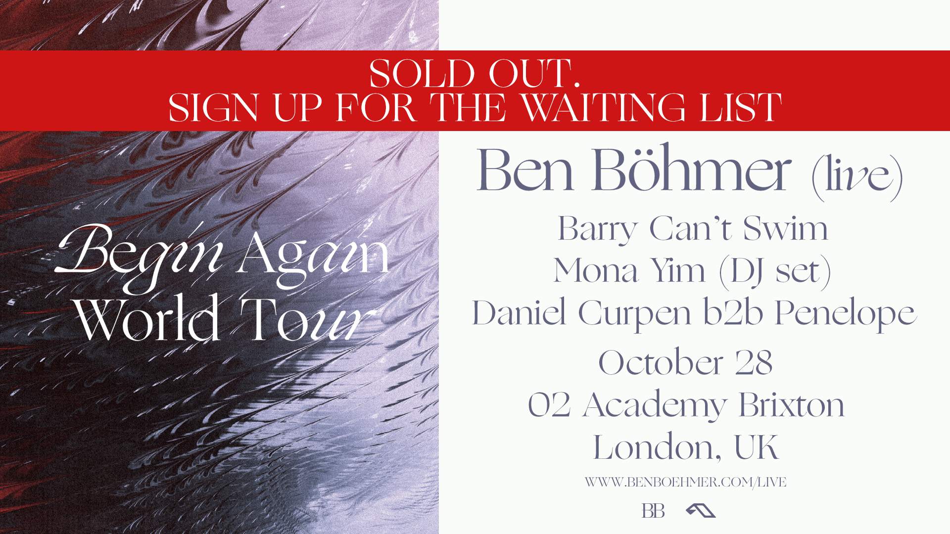 Ben Böhmer (Live) - Begin Again - London - Página frontal