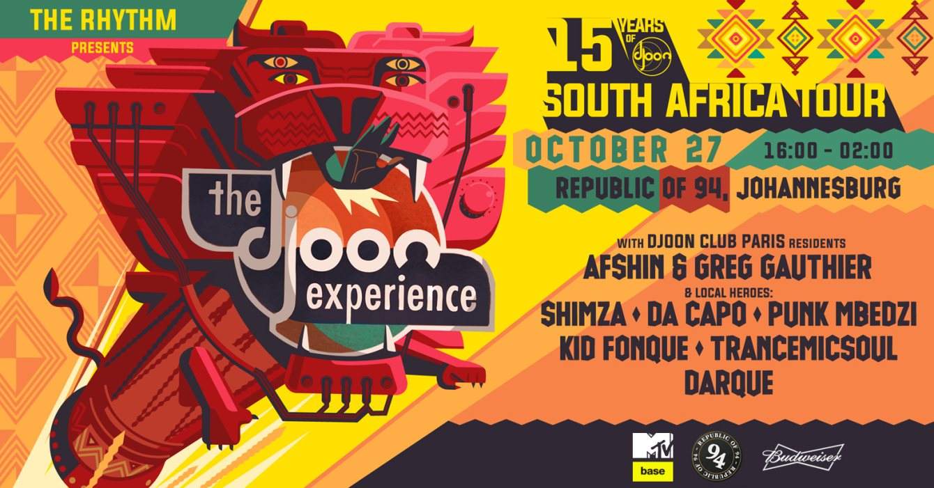 The Djoon Experience: 15 Years of Djoon South Africa Tour - Página frontal