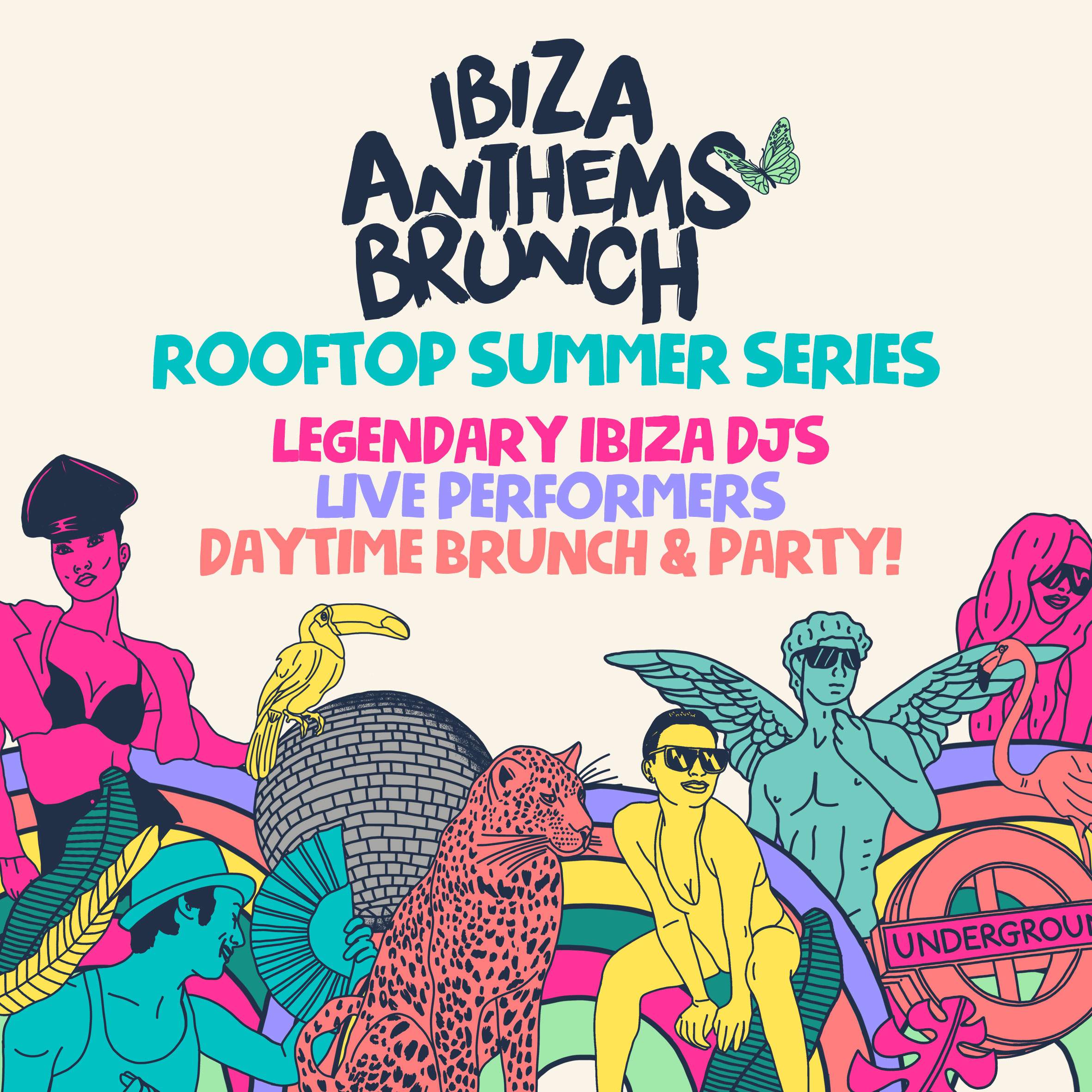 Ibiza Anthems Brunch Rooftop Party - フライヤー表