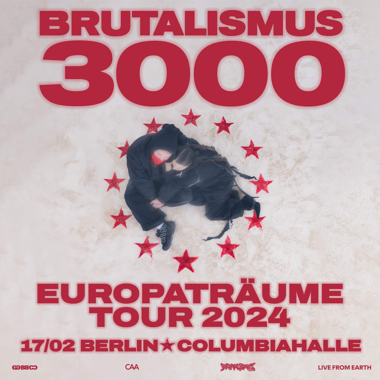 Brutalismus 3000 - Europaträume Tour - フライヤー表
