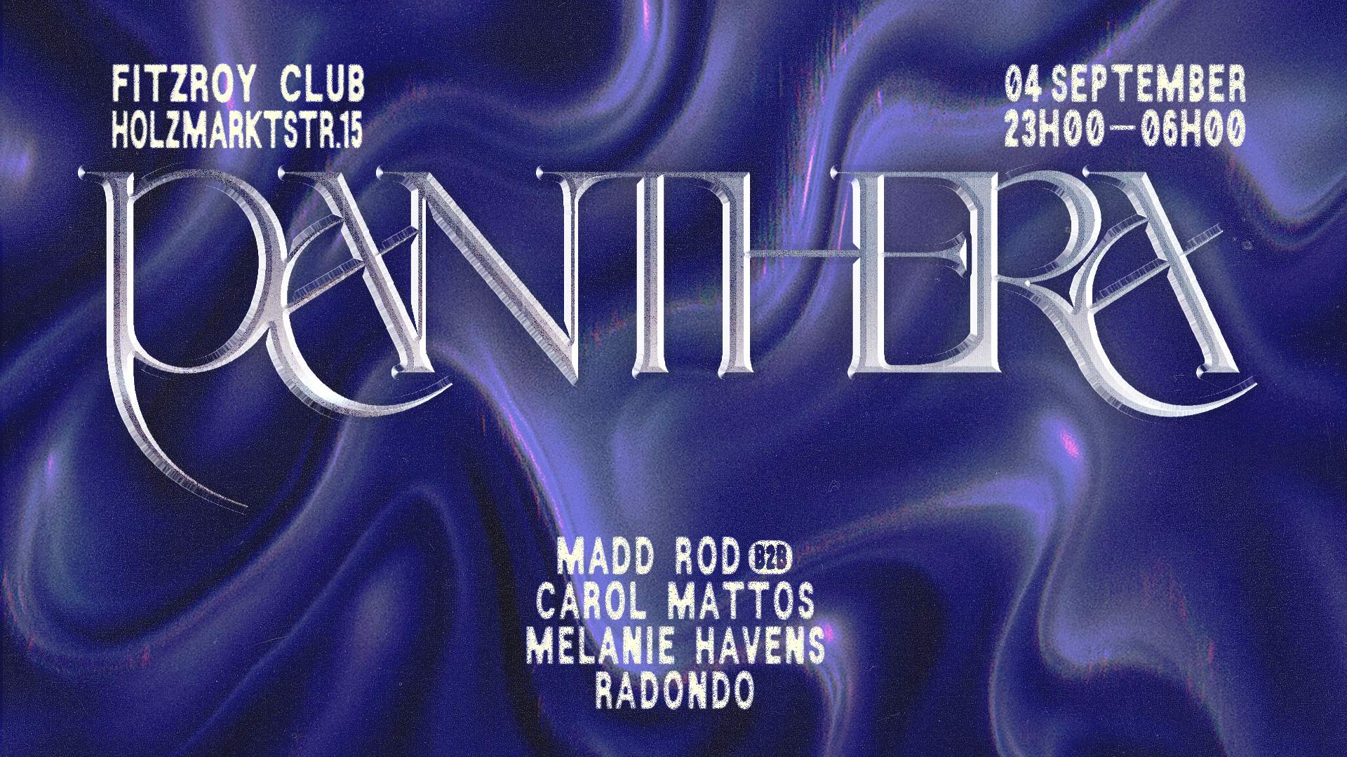 Panthera w/ Madd Rod, Carol Mattos, Melanie Havens & Radondo at Fitzroy ...