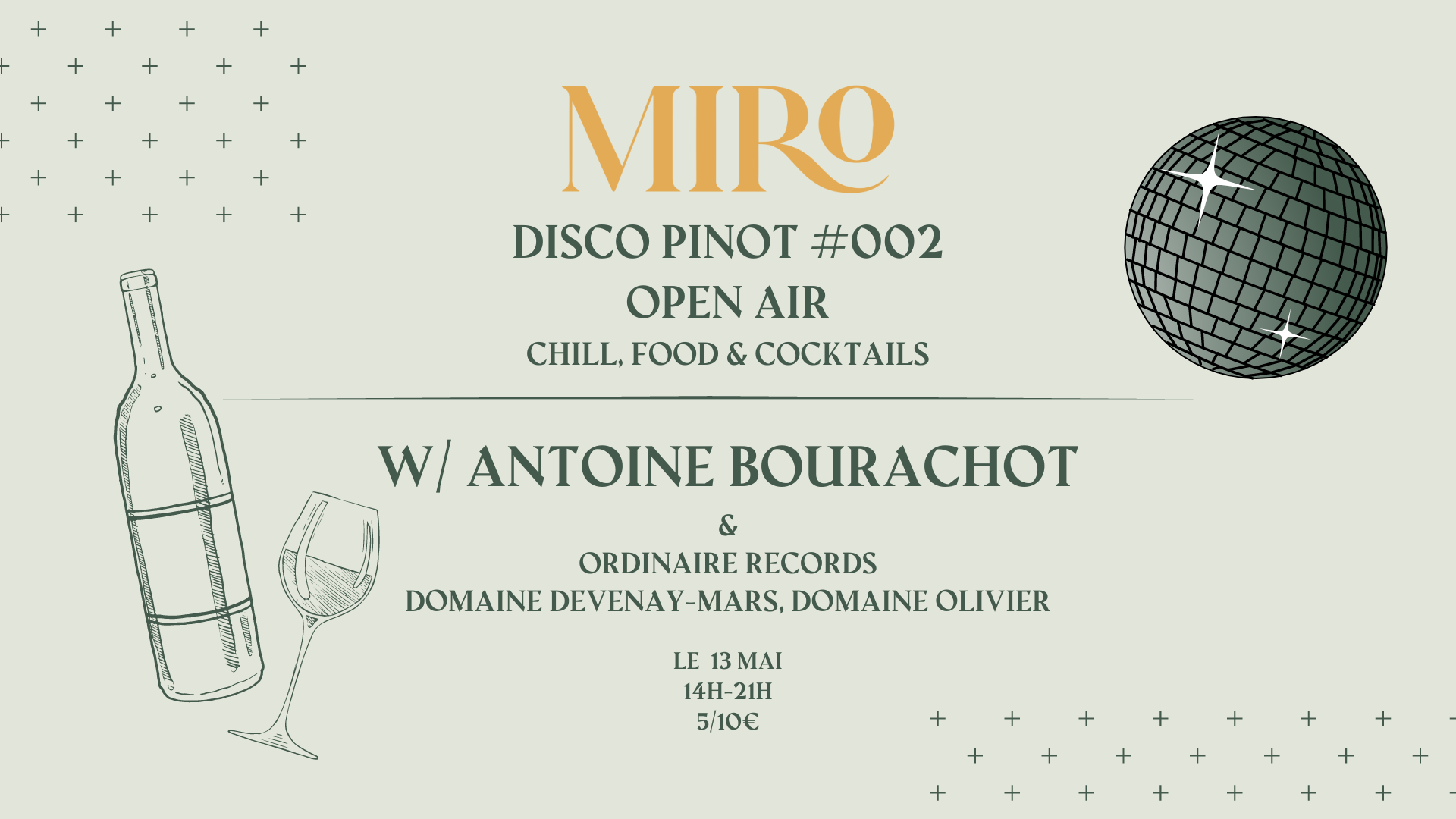 DISCO PINOT #003 w/ Antoine Bourachot - フライヤー表