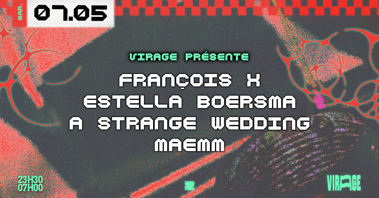 Virage présente: François X, Estella Boersma, A Strange Wedding, Maemm - Página frontal