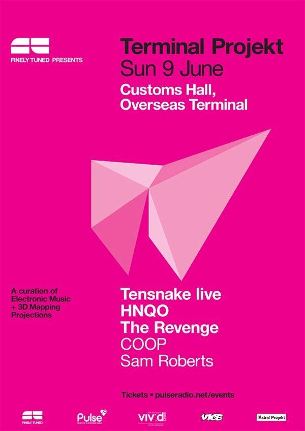 Vivid Sydney: Terminal Projekt with Tensnake - Live, HNQO, The Revenge - Página frontal