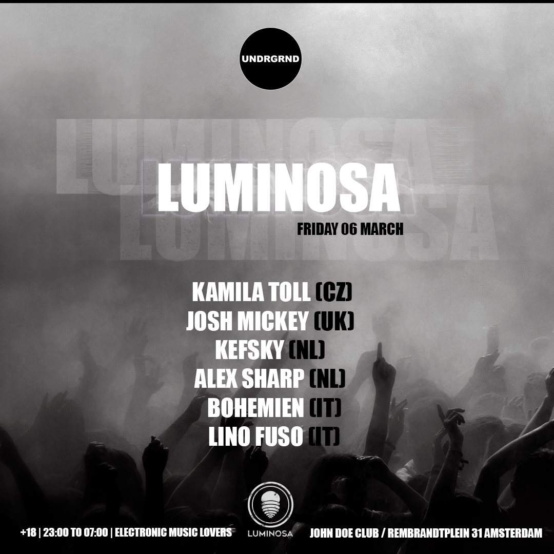 Undrgrnd present Luminosa & Endless - フライヤー表