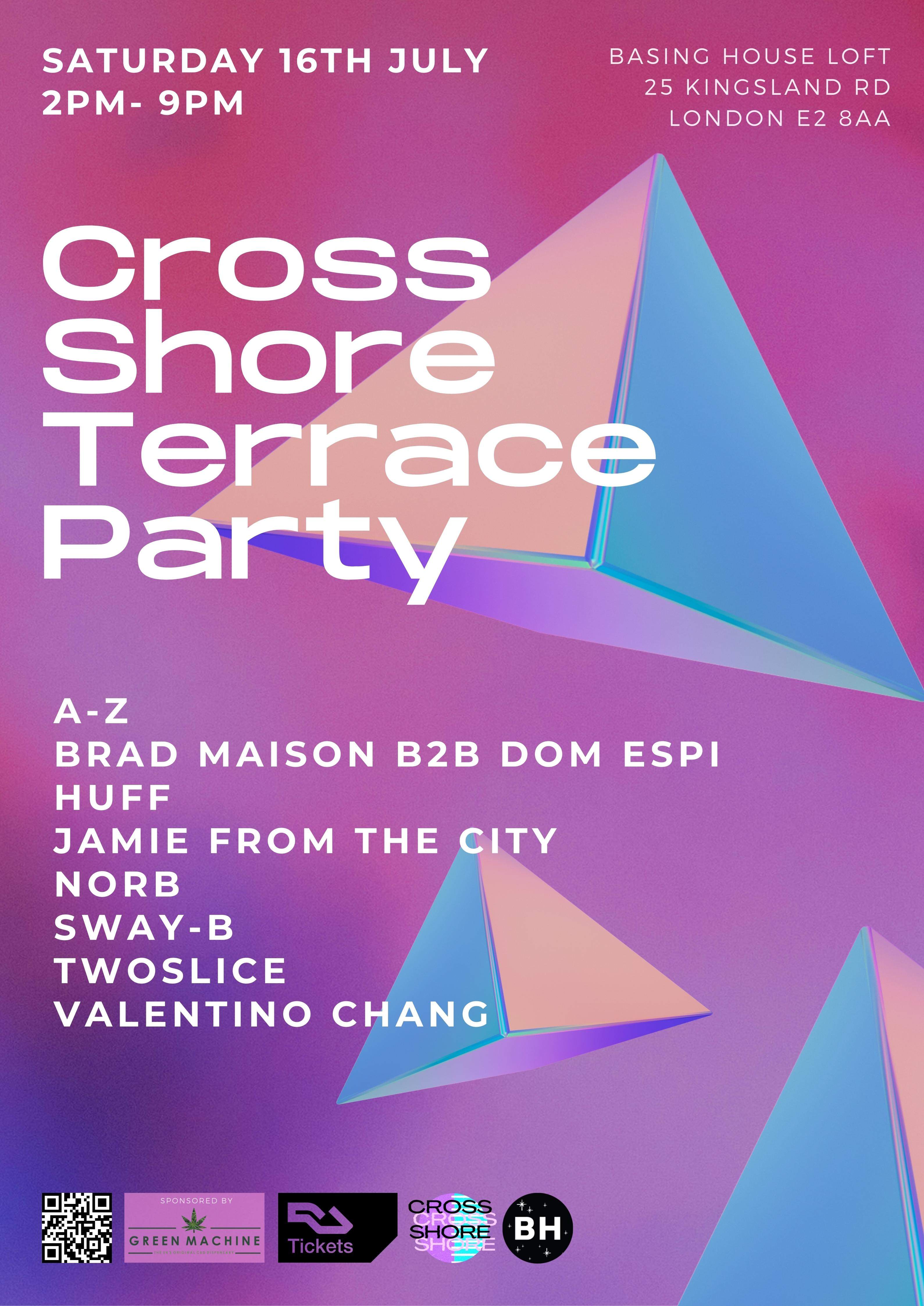 Cross Shore Summer Party - フライヤー表