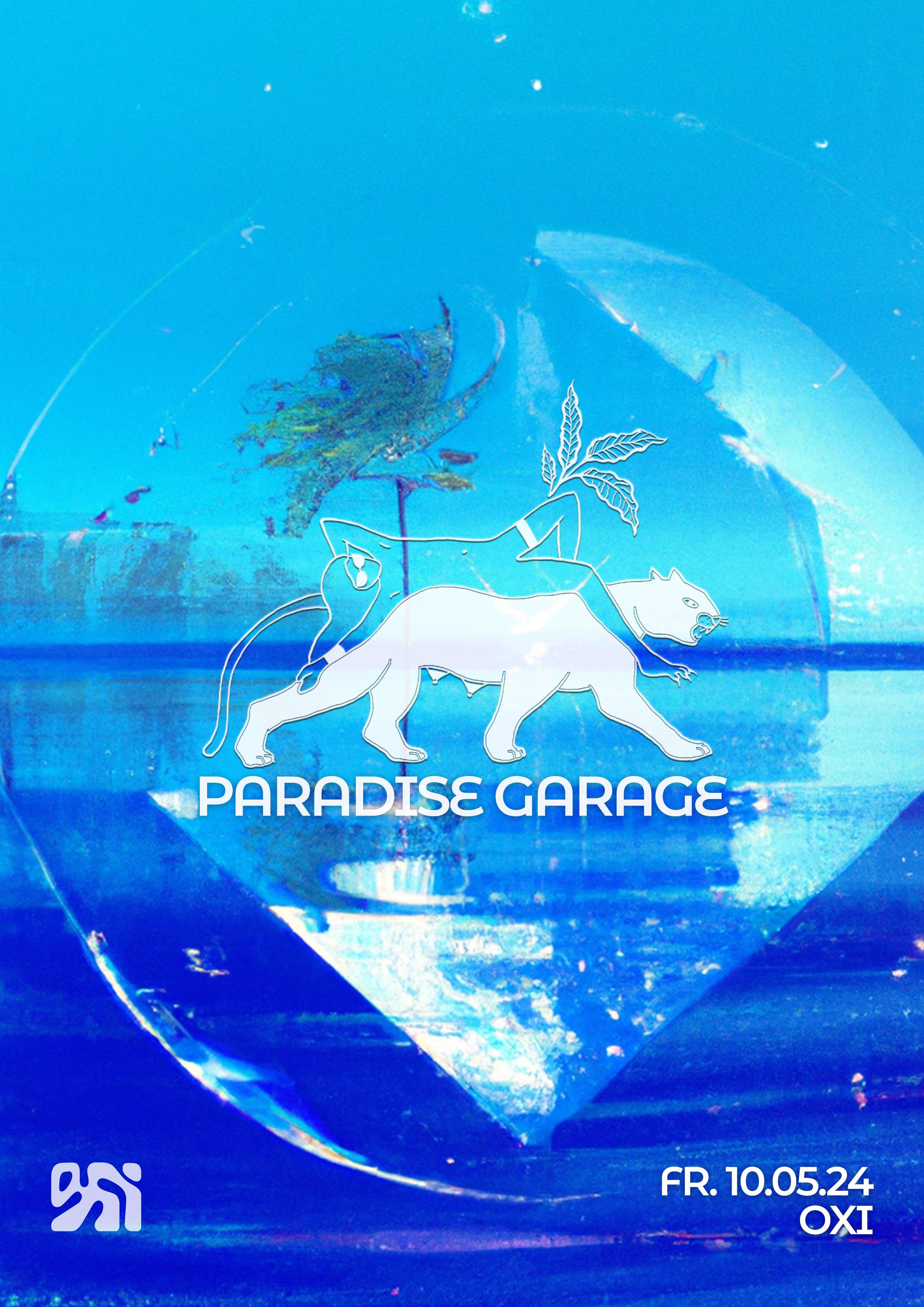Paradise Garage - フライヤー表