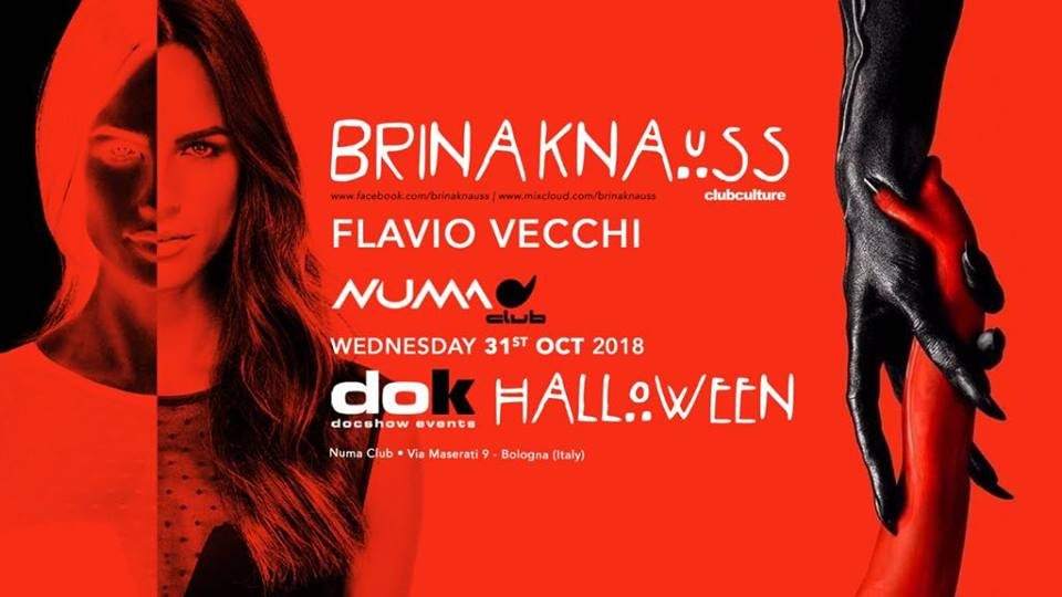 Halloween DOK Party 2018 - Numaclub Bologna - フライヤー表