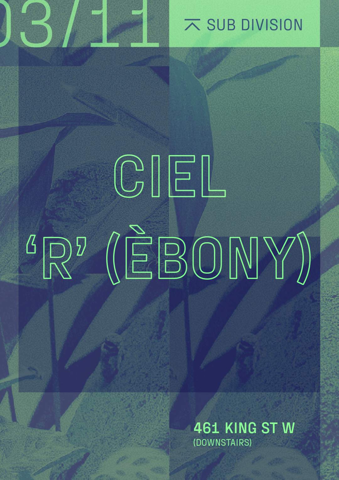Ciel + 'R' (Èbony) - フライヤー表