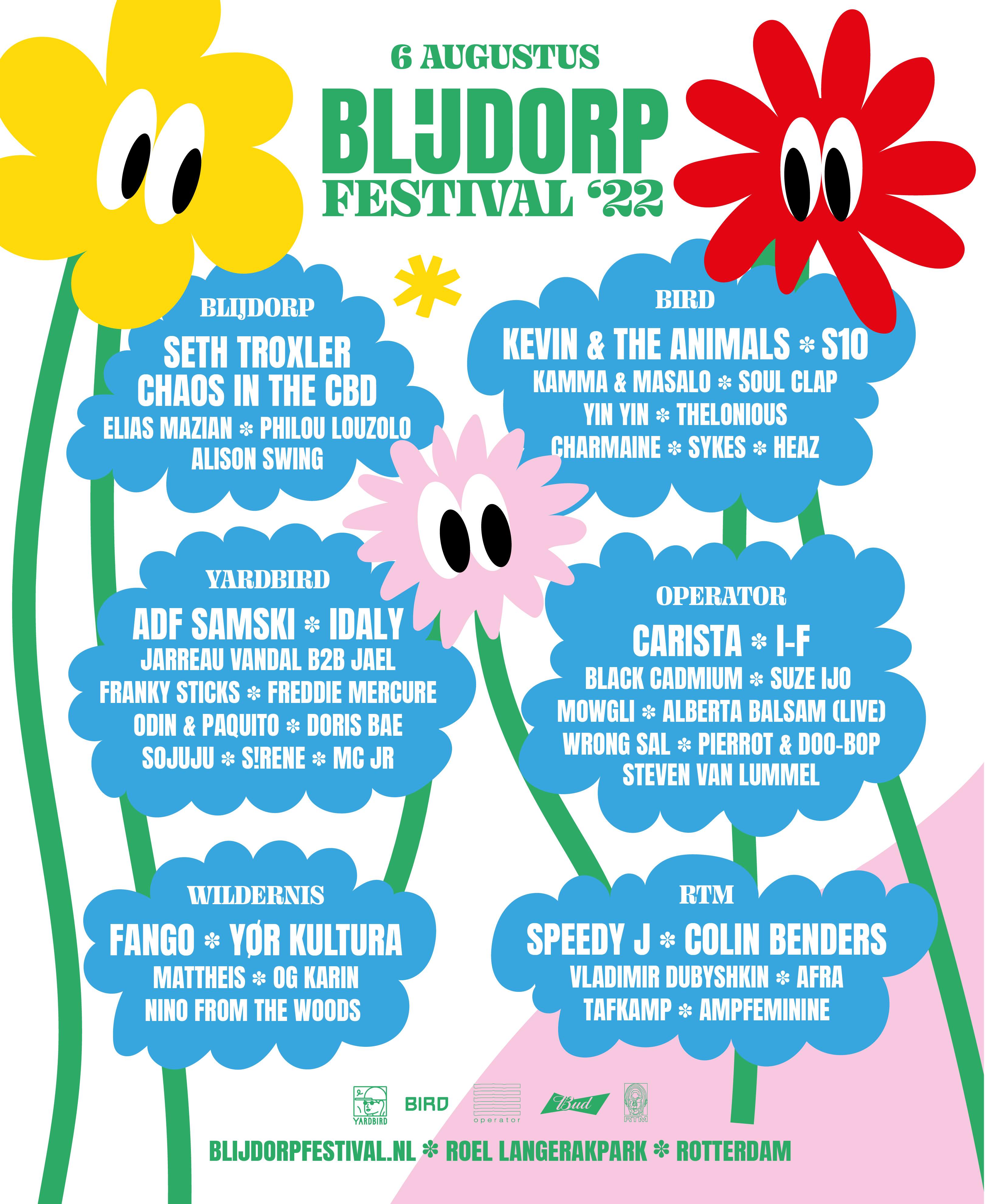 Blijdorp Festival 2022 - フライヤー表