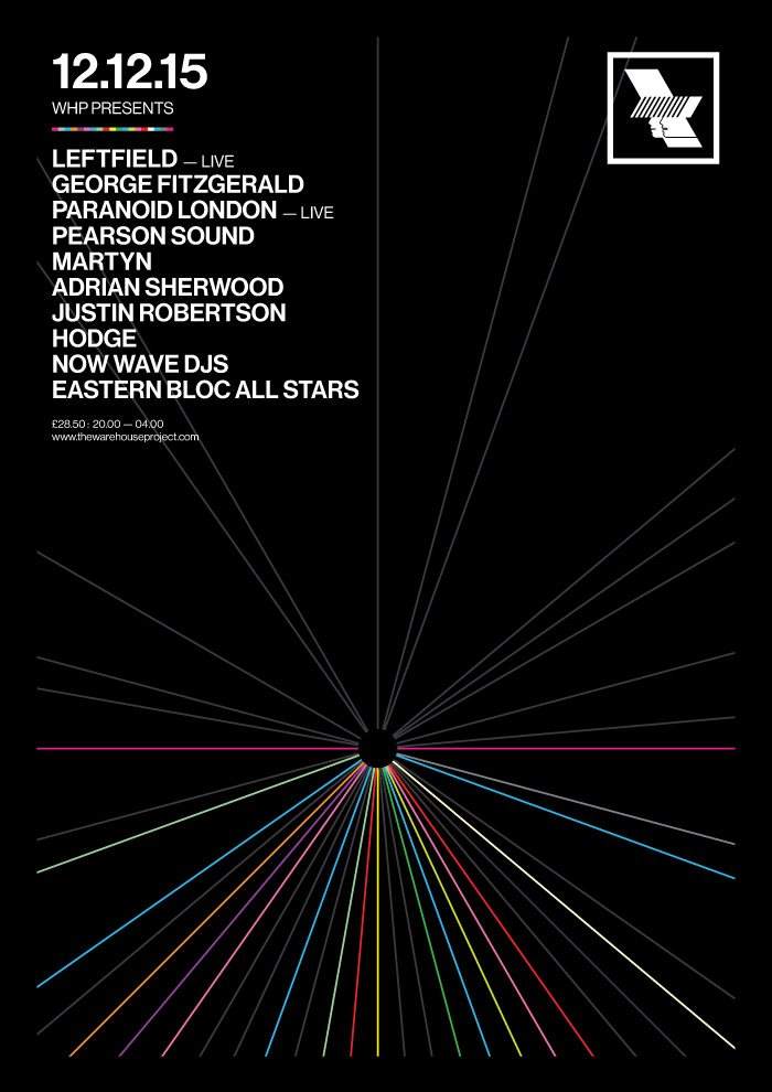 WHP presents Leftfield Live, George Fitzgerald, Paranoid London Live. - Página frontal