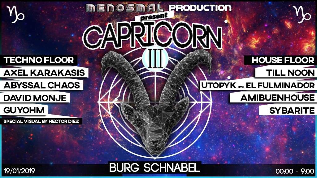 Menosmal Production presents Capricorn III - Página frontal