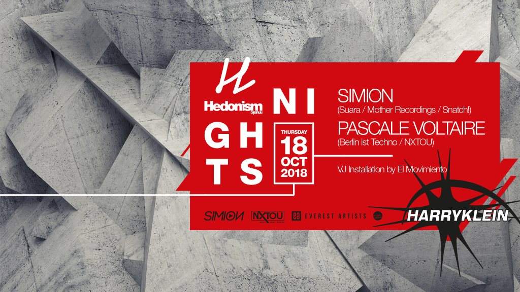 Hedonism Nights with Simion and Pascal Voltaire - Página frontal