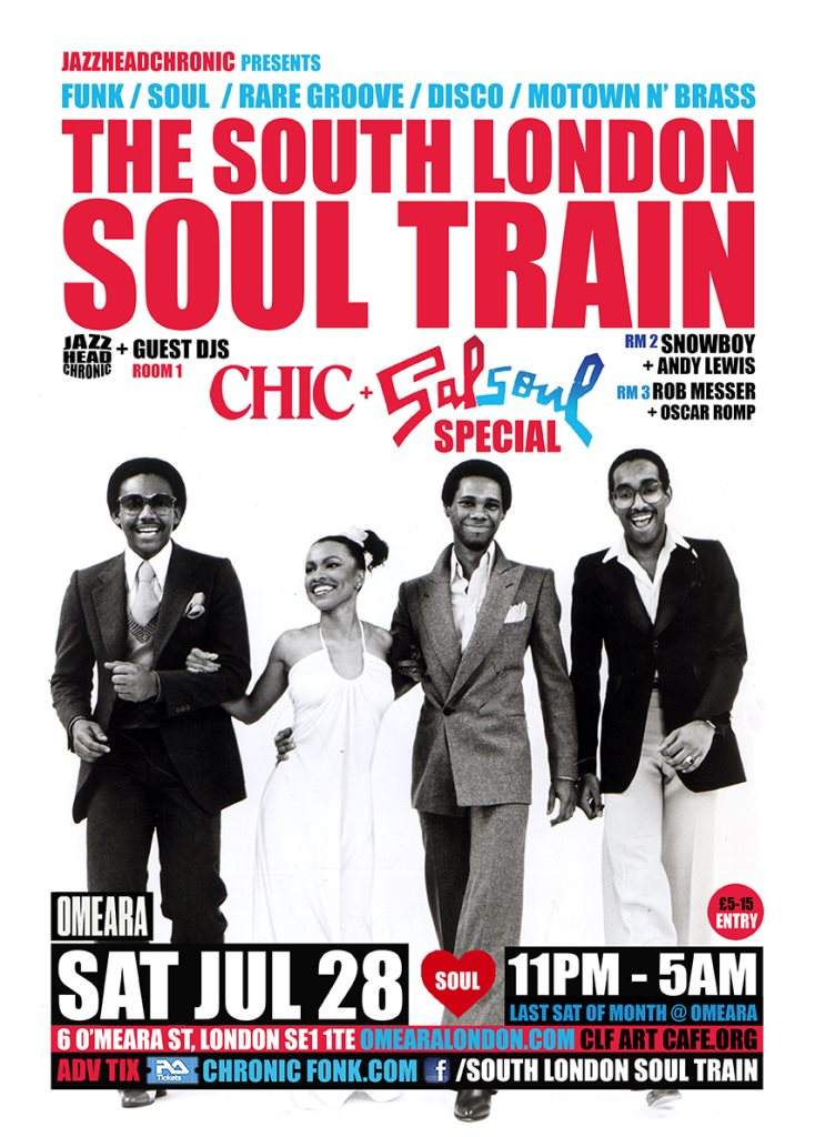 The South London Soul Train Chic and Salsoul Special - More in 3 Rooms - Página frontal