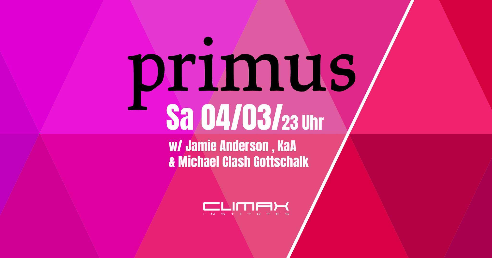 PRIMUS with Jamie Anderson (Flash, Berlin) - Página frontal