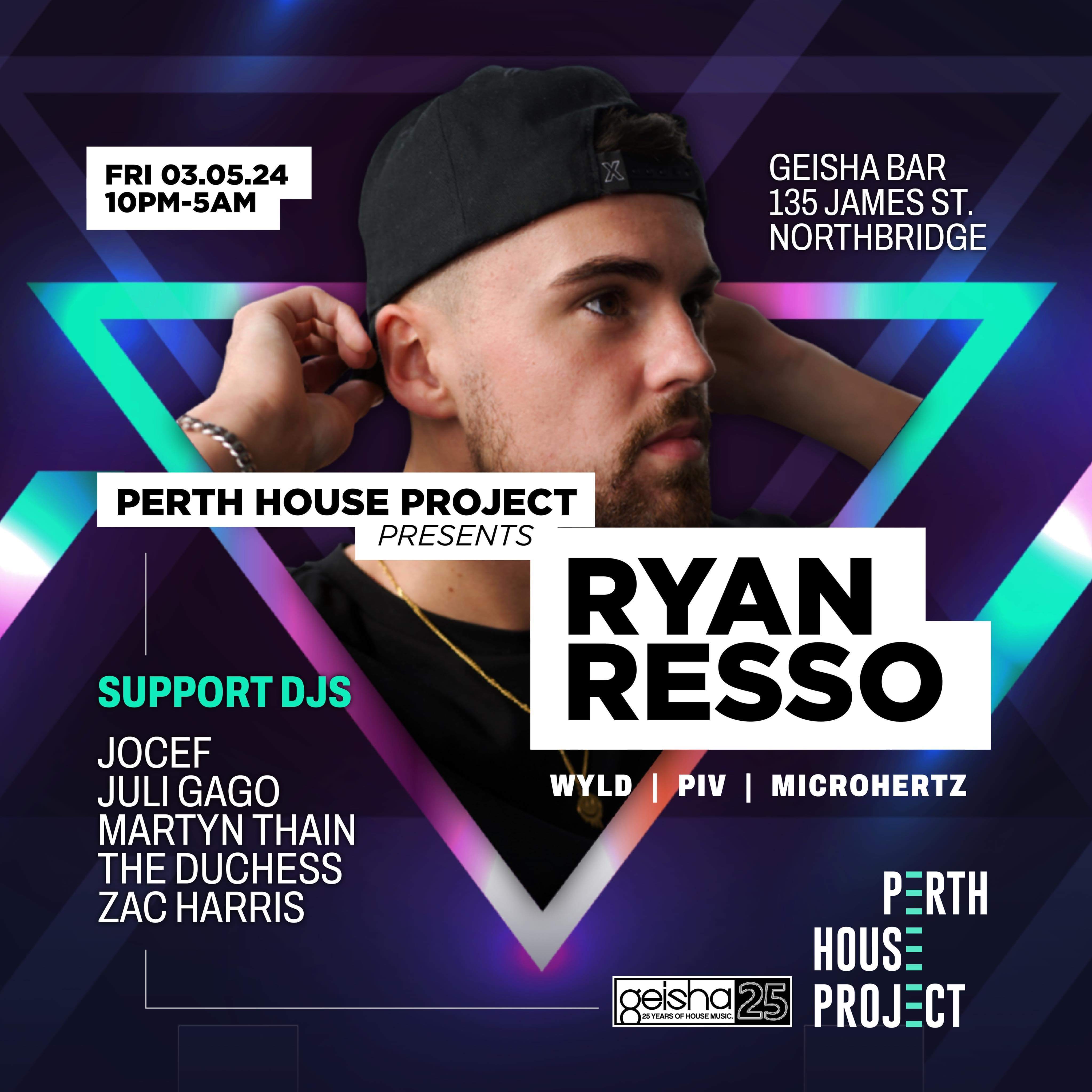 Perth House Project present Ryan Resso - Página frontal