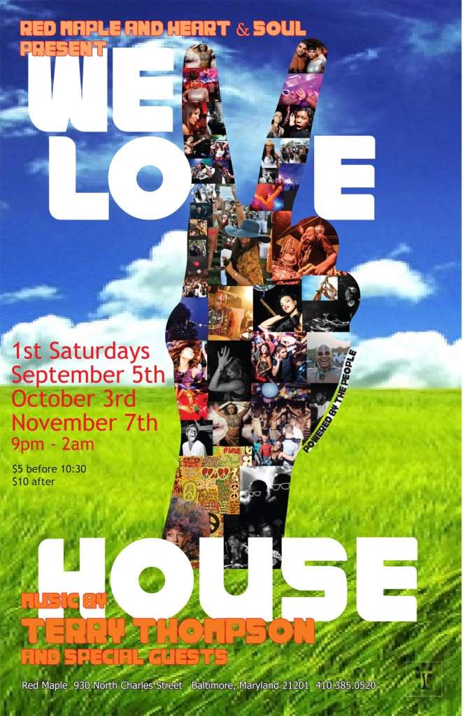 We Love House Baltimore - Página frontal