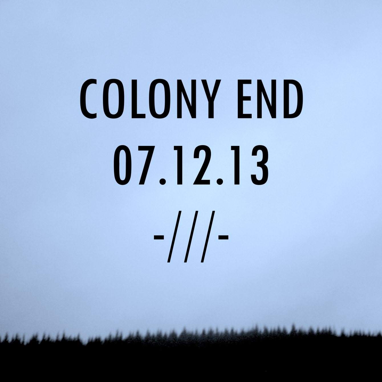 Colony END - Página frontal