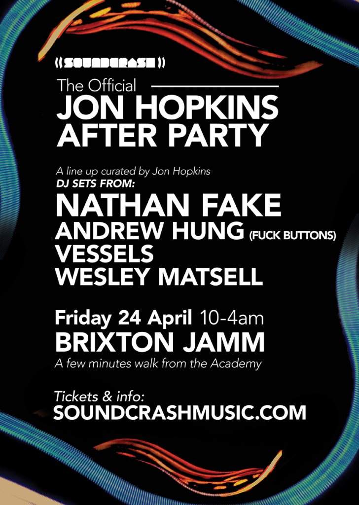Official Jon Hopkins After Party - Página frontal