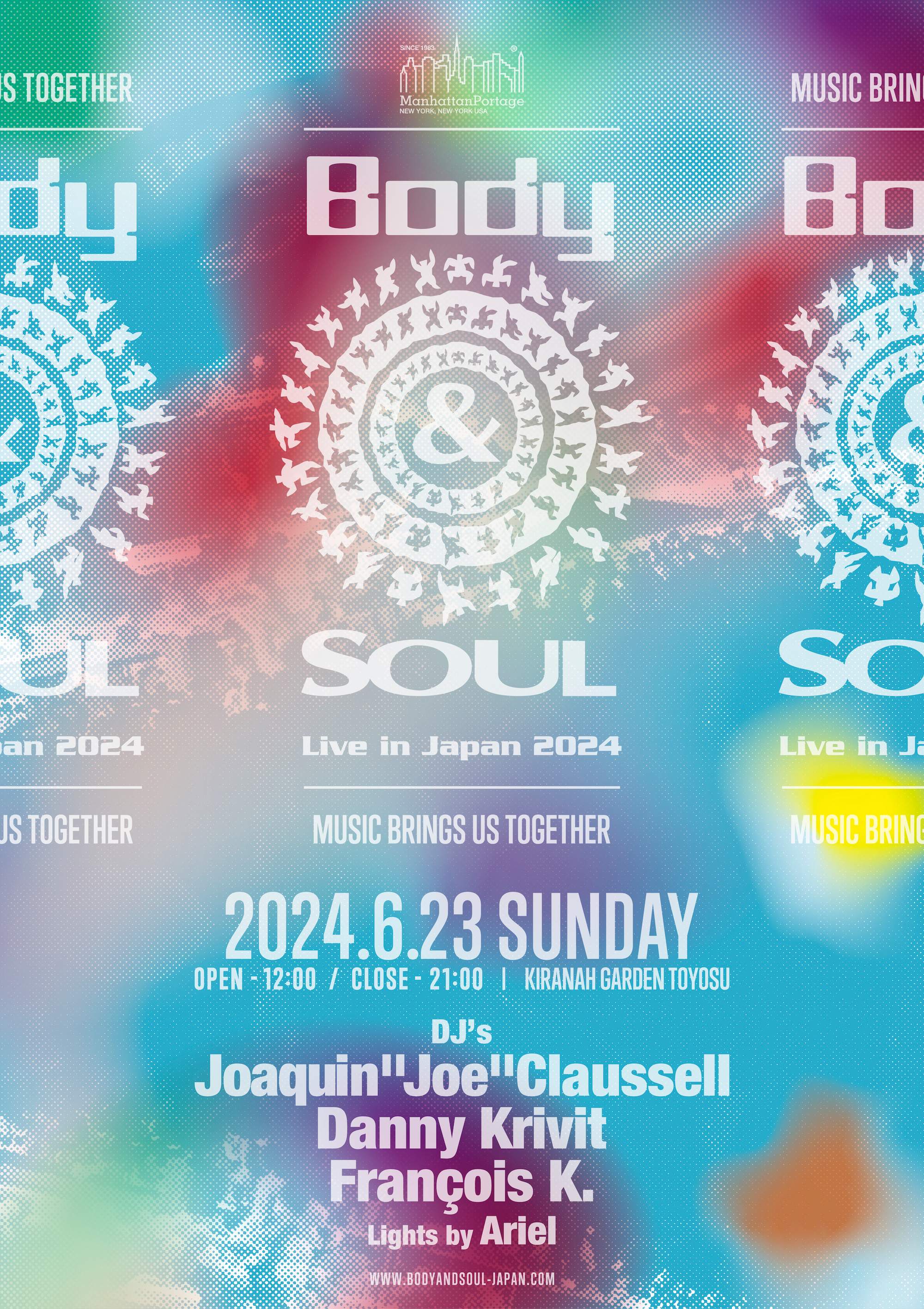 Manhattan Portage presents Body&SOUL Live in Japan 2024 - フライヤー表