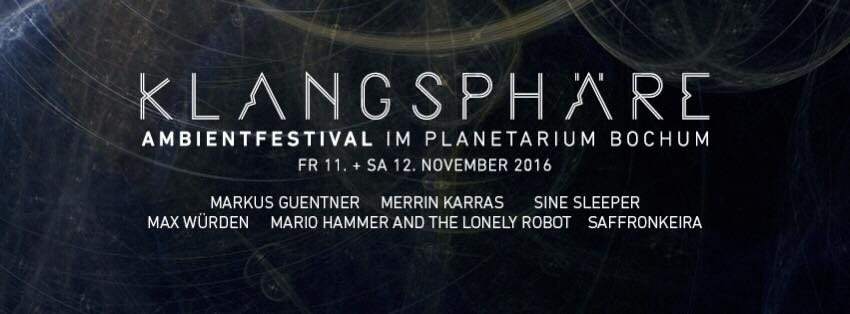 Klangsphäre 2016 - Ambient Festival - Página frontal
