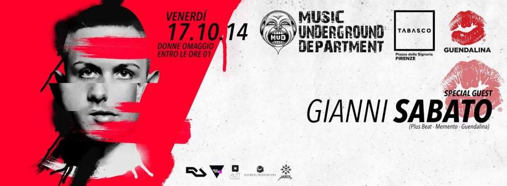 Mud presents: #1years OFUS! / Guendalina Meets Tabasco / Special Guest Gianni Sabato - Página frontal
