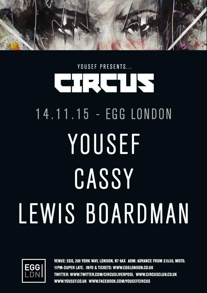 Circus: Yousef, Cassy, Lewis Boardman - Página frontal