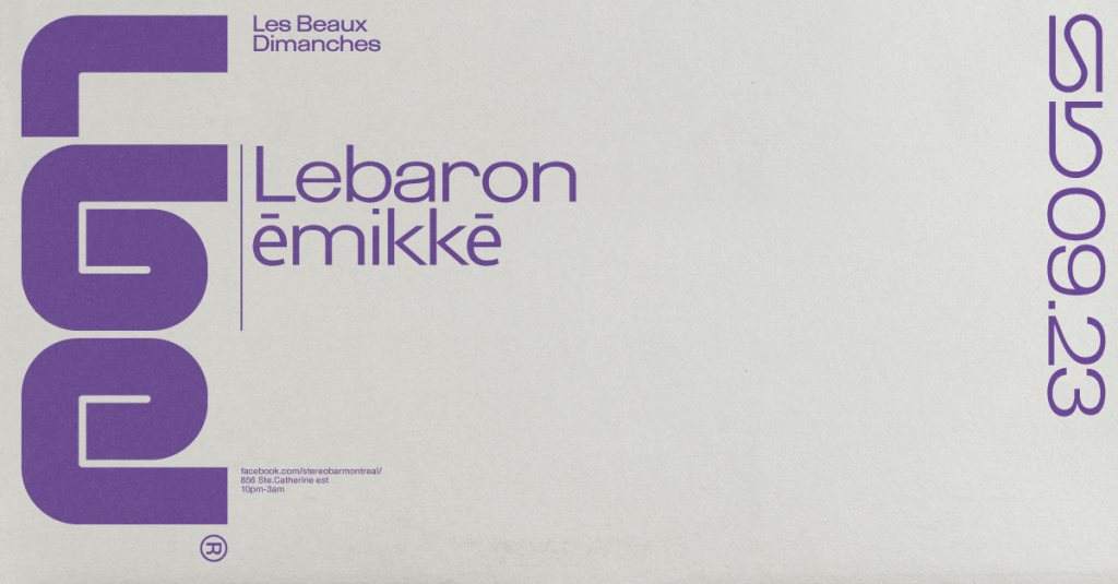 LBD: Lebaron - Ēmikkē - フライヤー表