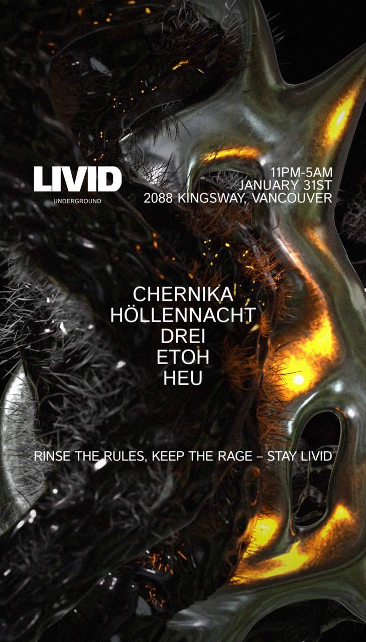 LIVID LAUNDROMAT RAVE VOL. 001 at TBA - JJ Coin Laundry - 2088 Kingsway ...