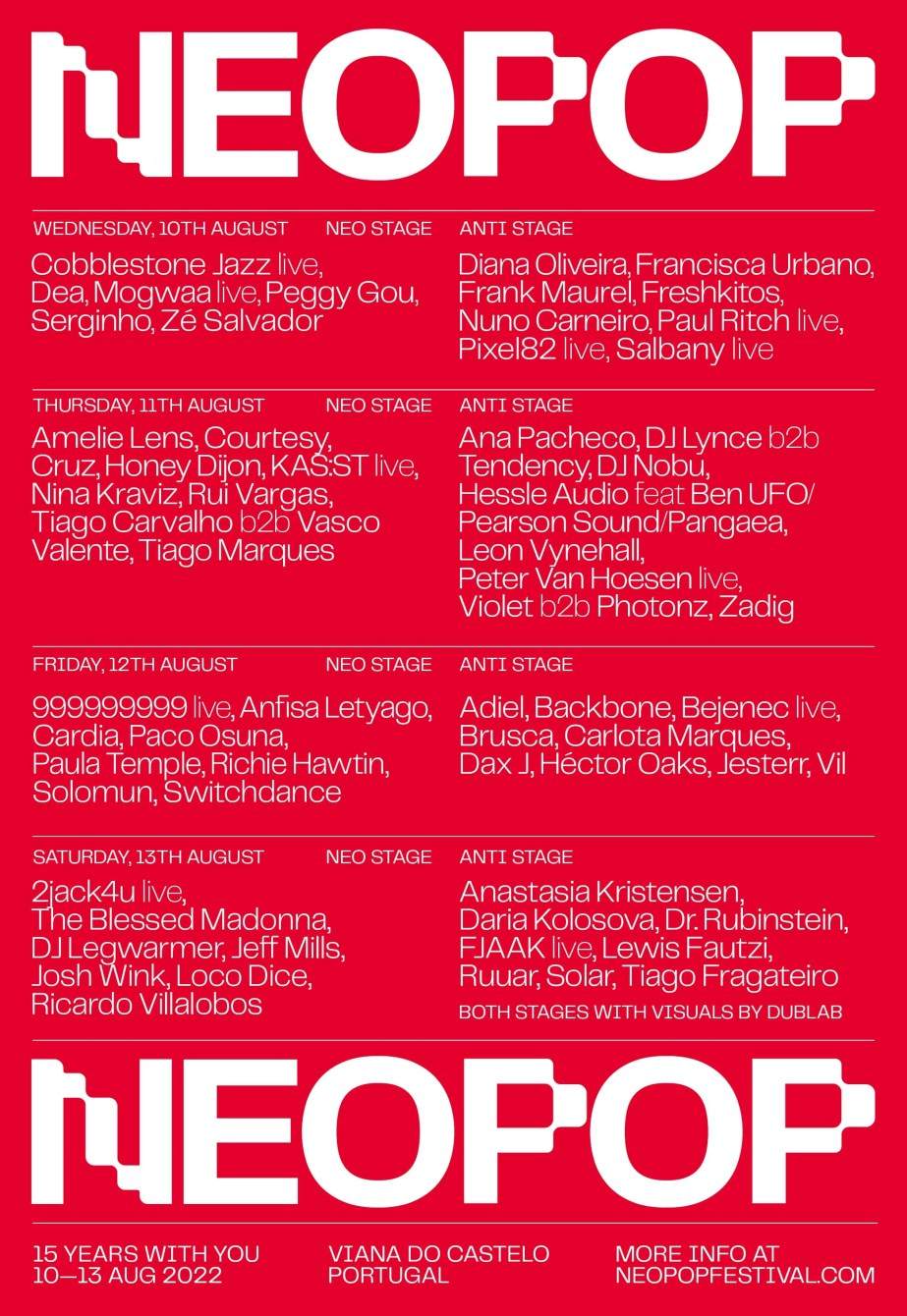 Neopop Festival 2022 - フライヤー表
