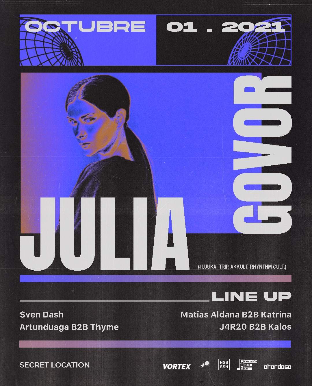 Julia Govor in Bogota - フライヤー表