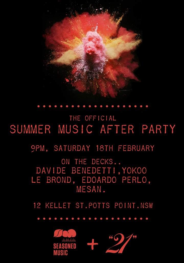 Summer Music After-Party presented By Seasoned Music - Página frontal
