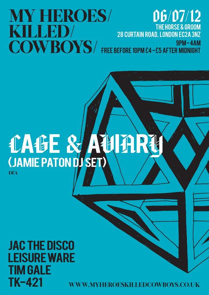 Cage & Aviary (Jamie Paton DJ Set) - Página frontal