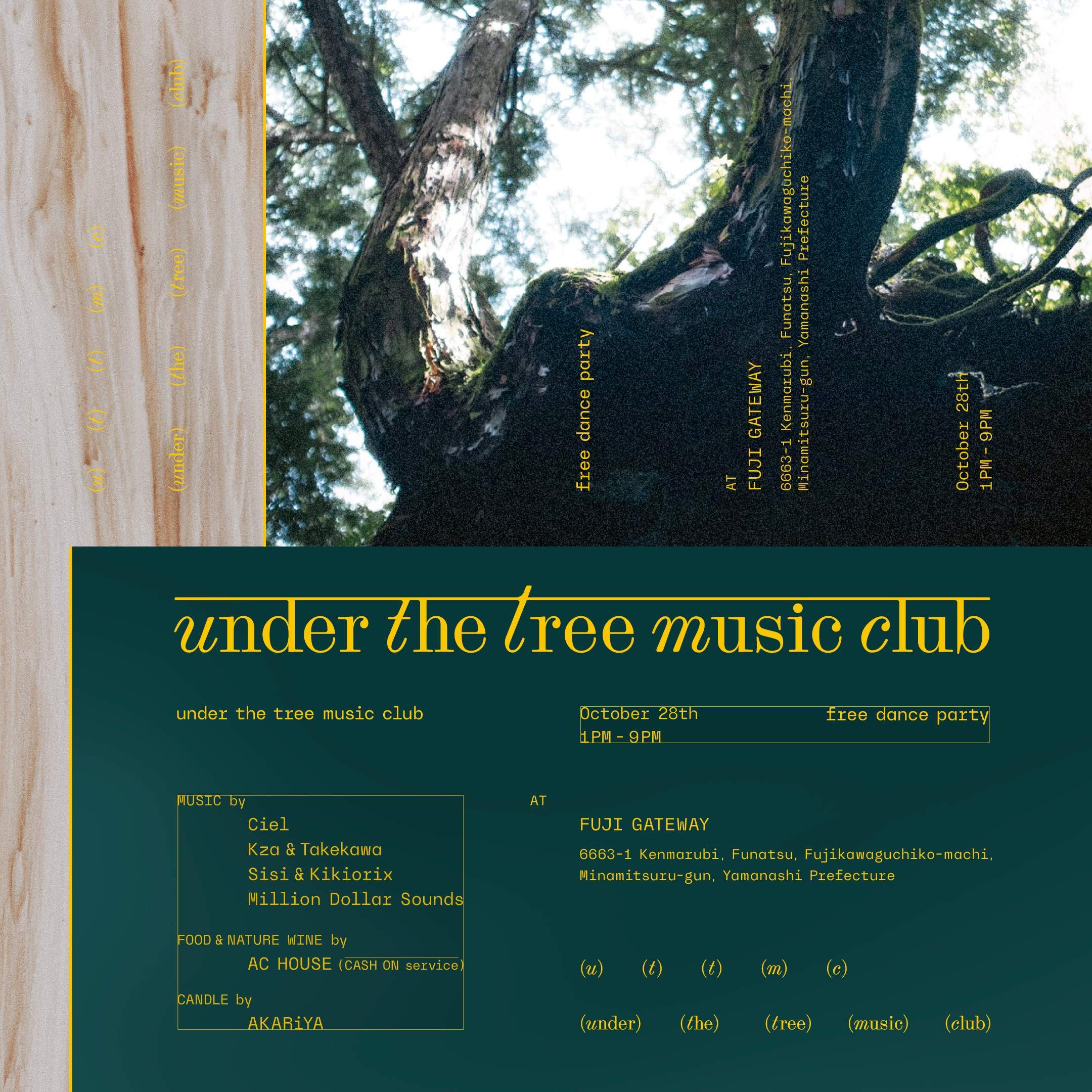 under the tree music club - フライヤー表