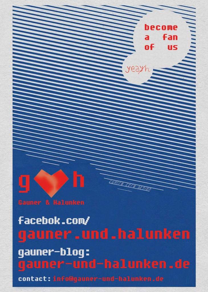 Gauner & Halunken - We're Back - フライヤー裏