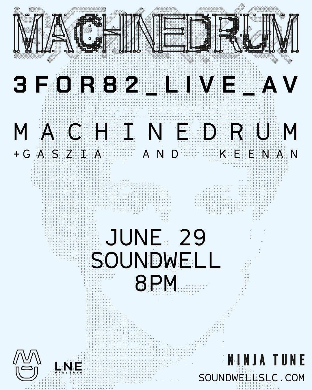MACHINEDRUM_3FOR82_LIVE_A/V_ - フライヤー表