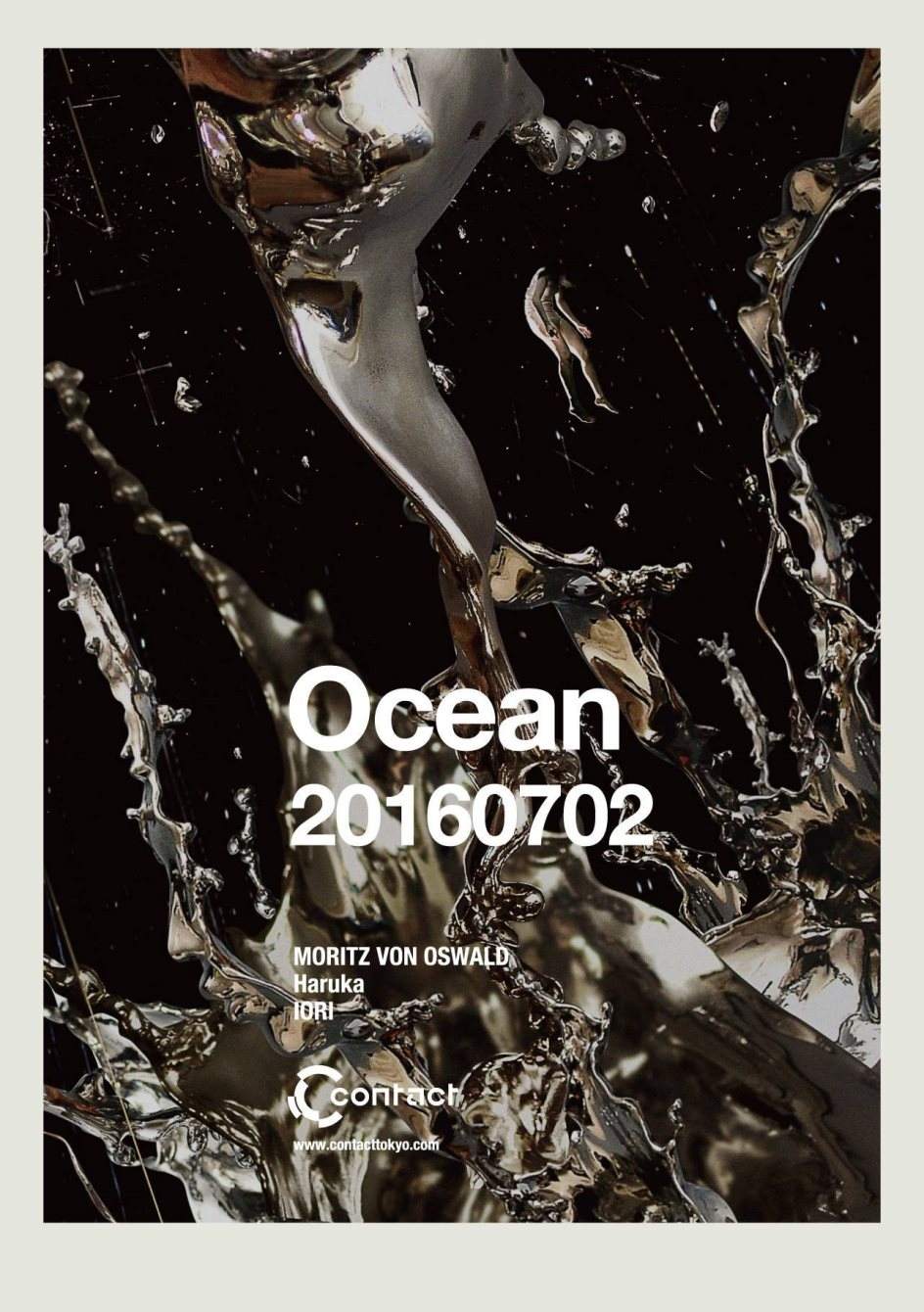 Ocean with Moritz von Oswald - フライヤー表