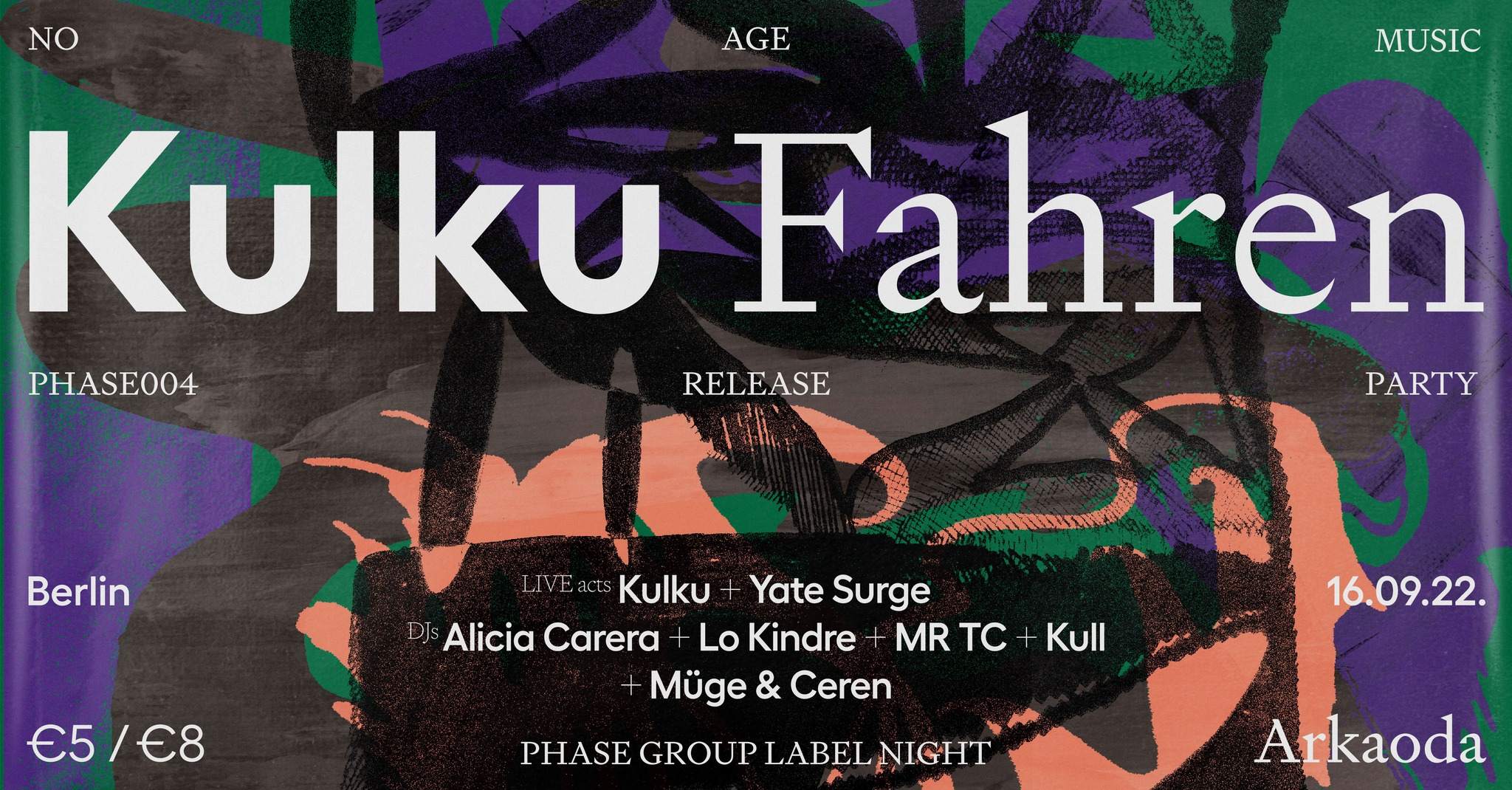Phase Group Label Night - Kulku 'Fahren' Release Party - フライヤー表