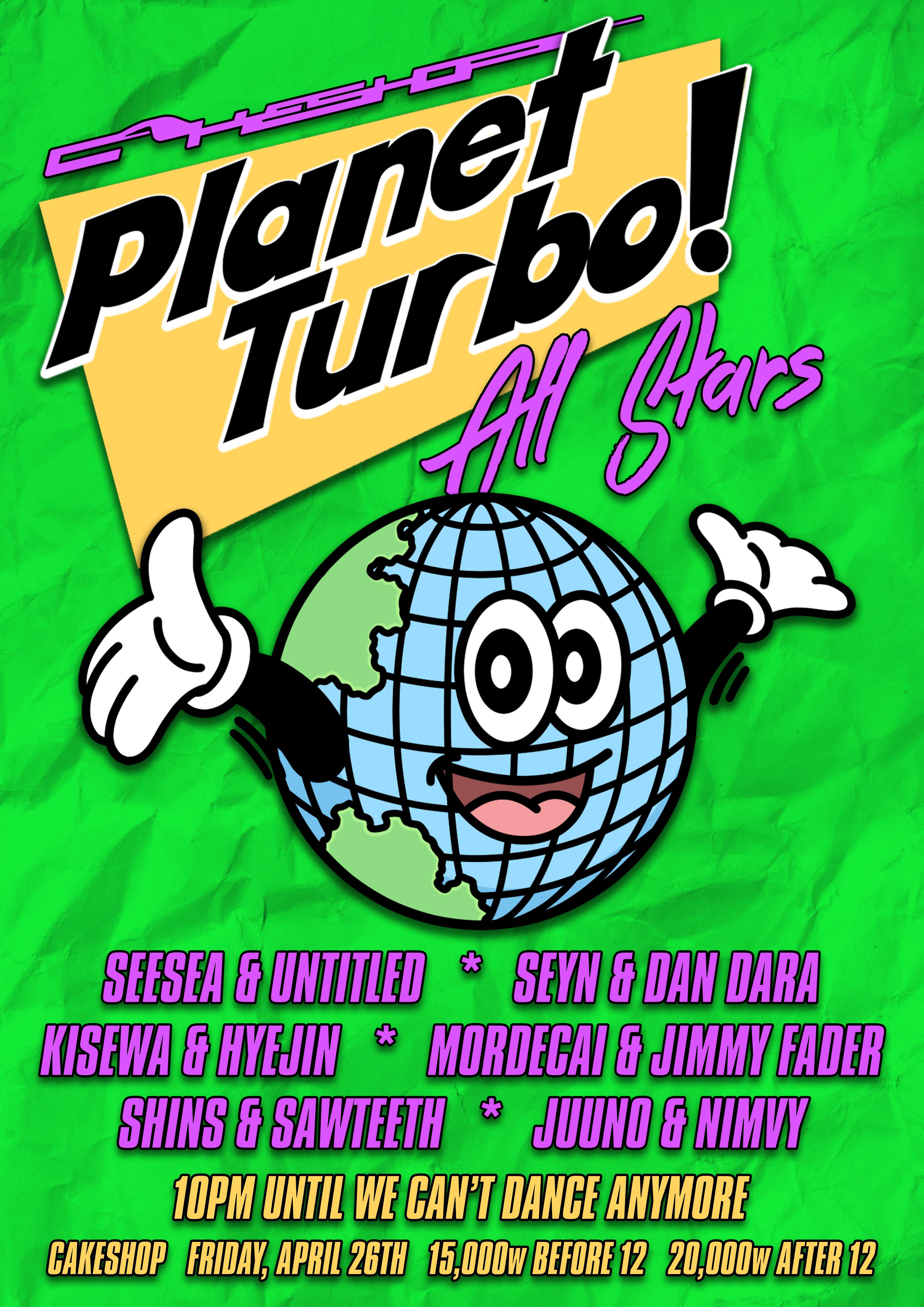 Planet Turbo All Stars - Página frontal