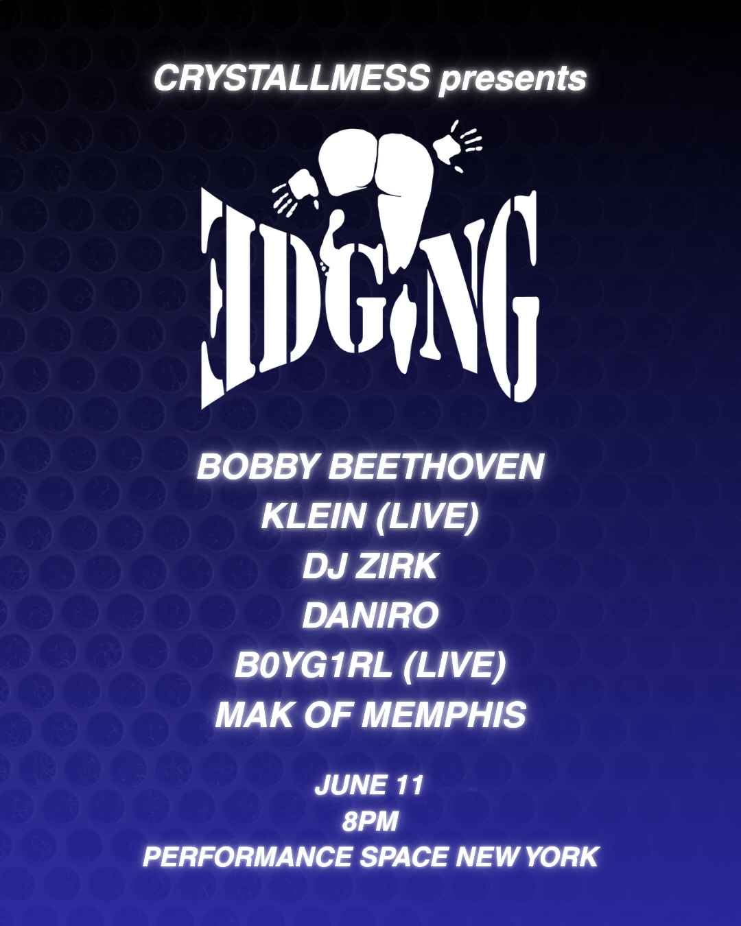 EDGING: Bobby Beethoven, Klein (Live), DJ Zirk, Daniro, B0YG1RL