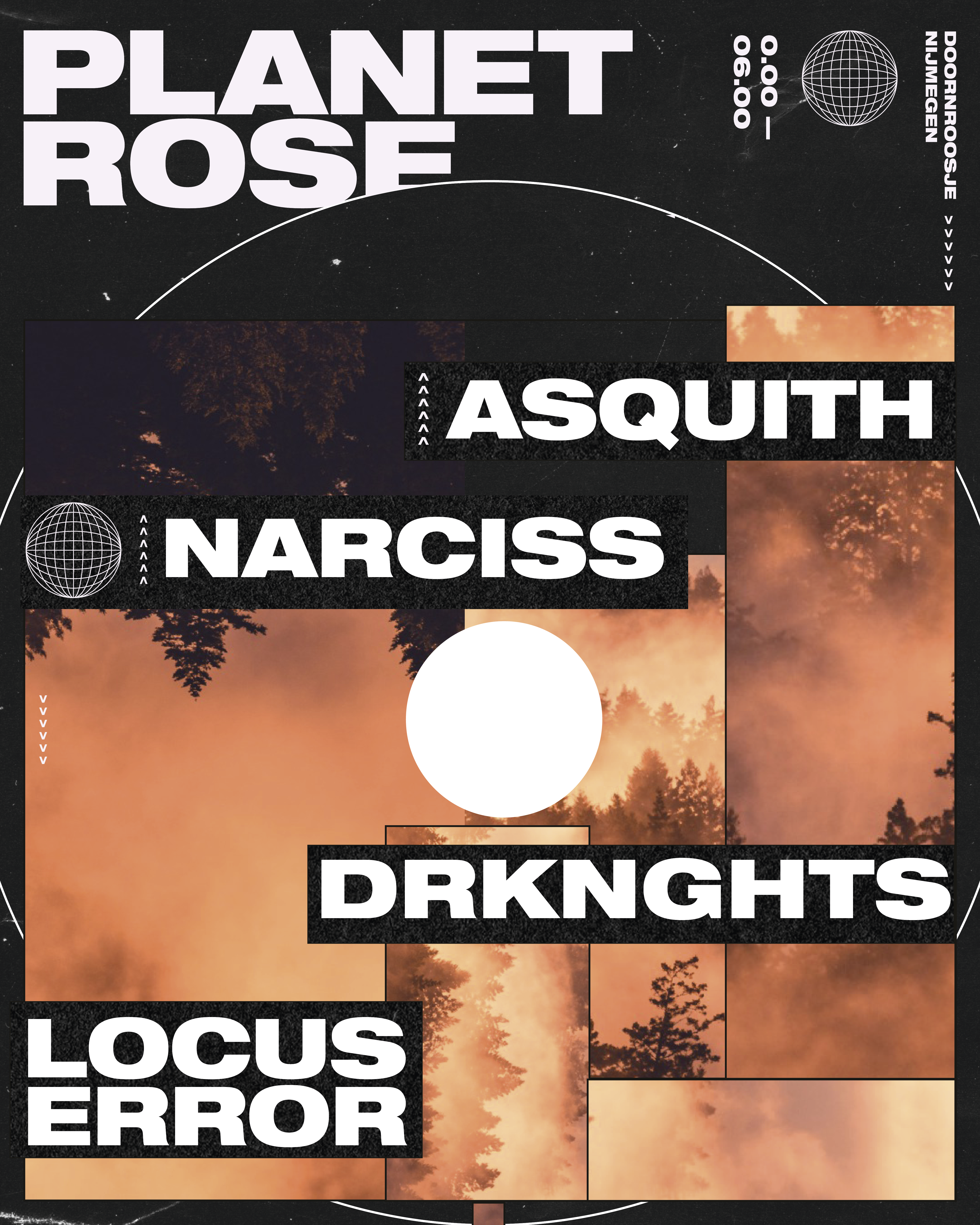 Planet Rose - Clubseason opening w/Asquith, Narciss - フライヤー表